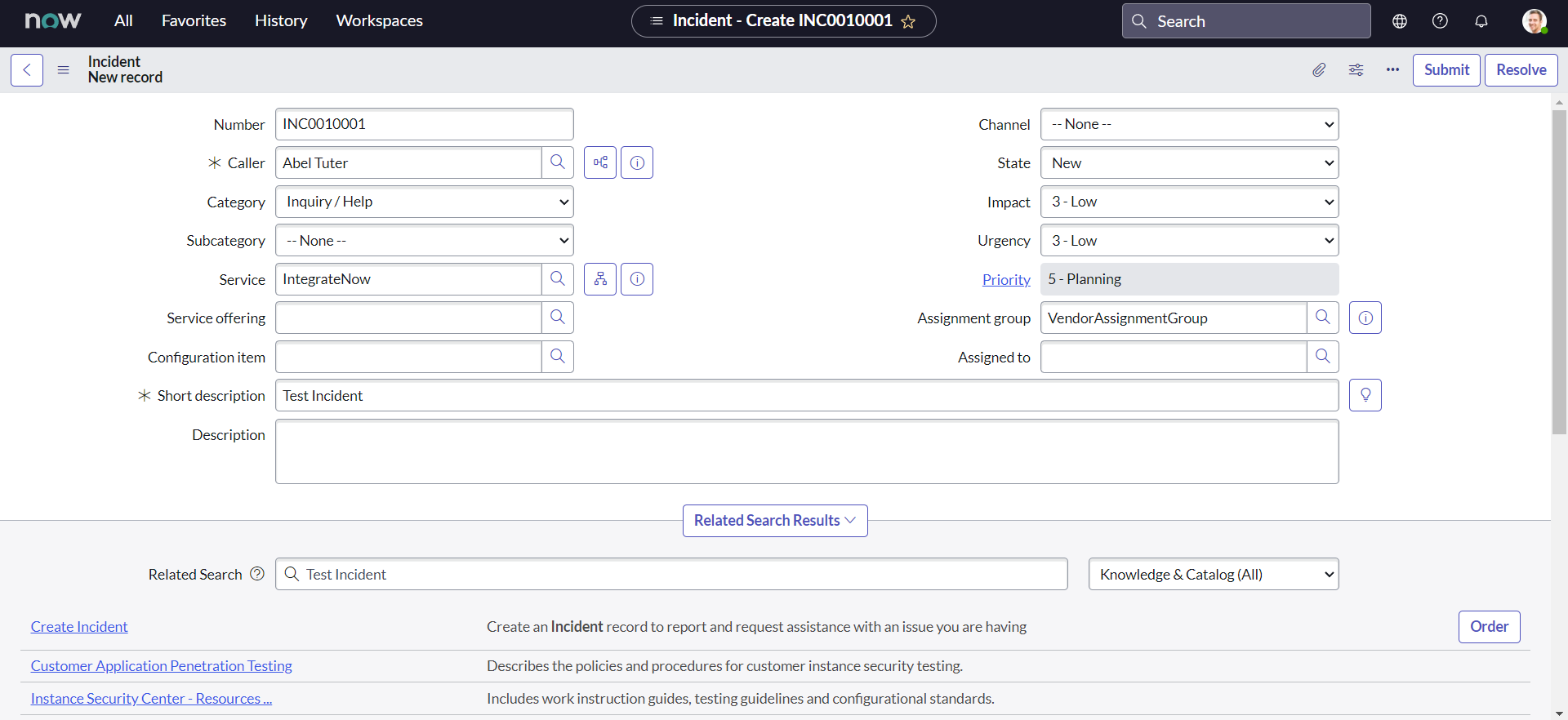 IntegrateNow: Chapter 4 (Implementing Our First In - ServiceNow